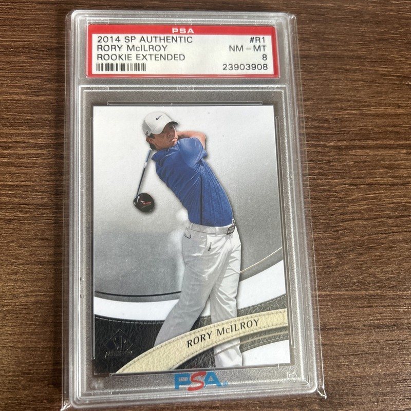 2014 SP Authentic Rookie Extended Series Rory McIlroy PSA 8