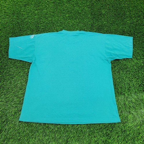 Vintage 1993 Fruit-of-the-Loom Shirt XL 23x27 Turquoise - Picture 6 of 20