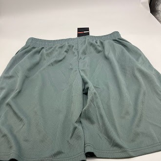 JUMP START MENS MOISTURE WICKING PERFORMANCE MESH SHORTS - SIZE: MEN M - SILVER