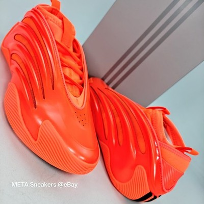 Adidas Harden US 12.5 Mens Orange Black Boost Basketball Vol 9 Dynamo JS1305 New