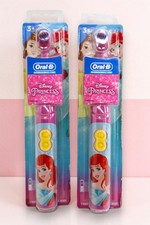 Oral-B, Kids, Battery Power Toothbrush, Soft, 3 Years, Disney Princess, 2 Pack