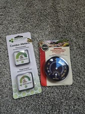 Reptile Thermometer and Humidity Gauge Set Of 3