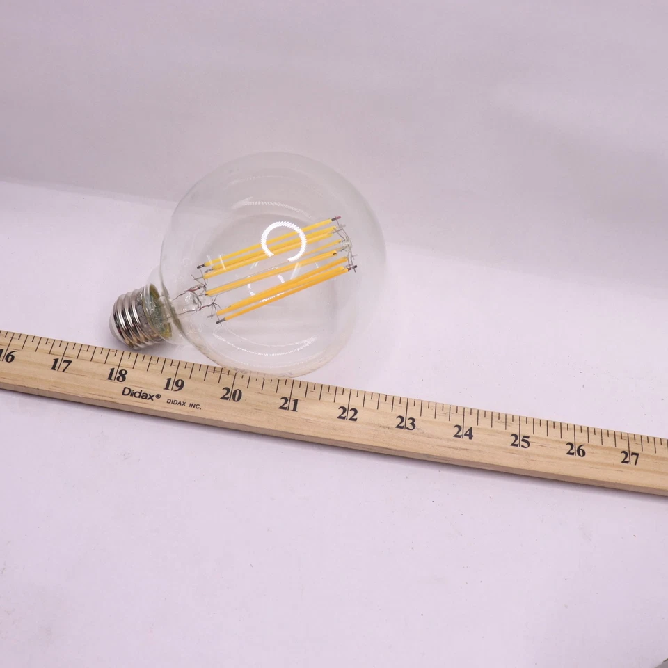 G30 Dimmable Cage Filament Clear Glass E26 Vintage Edison LED Light Bulb - Image 4 of 4
