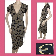 Vintage Roberto Cavalli Just Cavalli Stretchy Wrap Dress I 42 US 6 Y2K Style