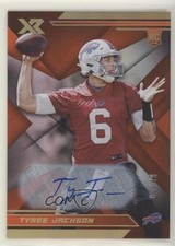 2019 Panini XR Rookies Orange Auto 2/49 Tyree Jackson #183 Auto 2qw
