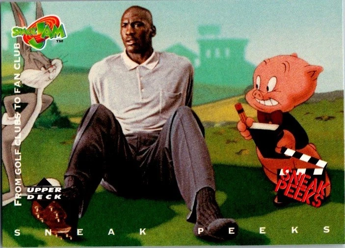 1996 Upper Deck Space Jam - Porky Pig/Michael Jordan #52 for sale