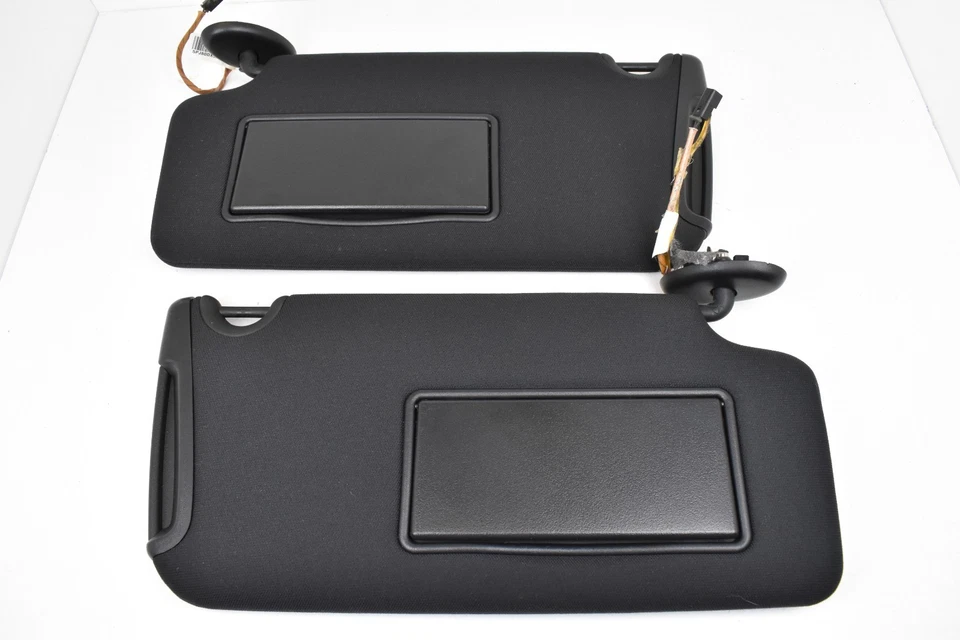 2014-2022 Chrysler 300 Left & Right Illuminated Black Sun Visor Set Pair OEM - Image 3 of 4