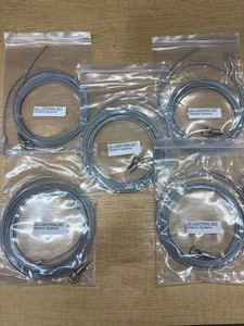 LOT of 5 Steel Cable 1/16" x 20'Loop Ring Adjustable Griplock Hanging System