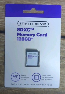 Brand New Sealed - inifinitive SDXC 128GB memory card