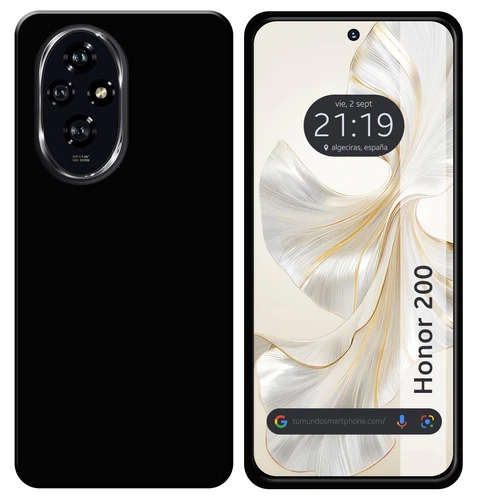 Funda Silicona Gel TPU Negra para Huawei Honor 200 5G - Imagen 1 de 1