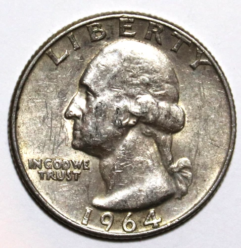 1964-D Washington Quarter - 90% Silver - Extra Fine - #0702EA