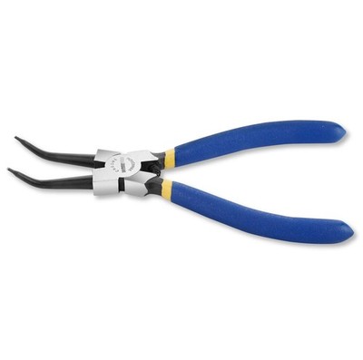 WISEPRO 7'' Internal Snap Ring Pliers, (45 Degree Angled), Blue 