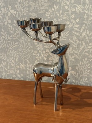 Pottery Barn Rentier Chrom Kandelaber 6 Kerzenhalter Herzstück