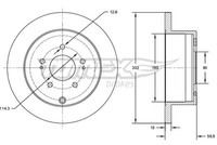 Tomex Brakes 2X Bremsscheibe Hinten Ø302 Mm Voll FüR Mitsubishi Outlander Ii