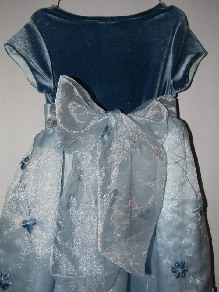 Vestido Marmellata Niñas Talla 6 Azul Elegante Vacaciones Iglesia Fiesta Boda Mo Foto 2 de 4