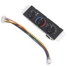 HVAC AC A/C & Heater Control w/ Blower Motor Switch for Jeep Wrangler TJ 99-2004