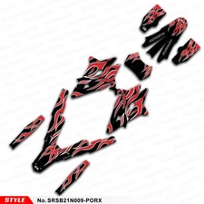 Graphics Decal Kit Wrap Design for Surron Sur-ron Storm Bee SurRon Black Red