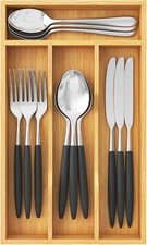 Silverware Drawer Organizer, Utensil Tray for Kitchen, Flatware and Cutlery