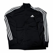 Adidas Three Stripes Black Track Top