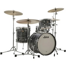 Ludwig Classic Maple 3Piece Downbeat Shell Pack w20 in. Bass Vintage Blk Pr
