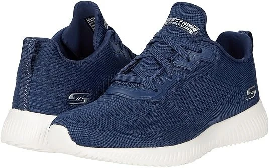 SKECHERS Bobs Squad Navy Blue Hands Free Slip-Ins Women Sz 5