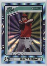 2024 Donruss Rated Prospects Carolina Blue Laser /249 Alonzo Tredwell #157 0hk3