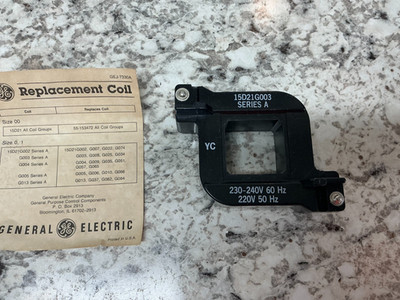 *FREE SHIPPING* 15D21G003 GE Series A 240 Volt 50-60Hz Coil *NEW*