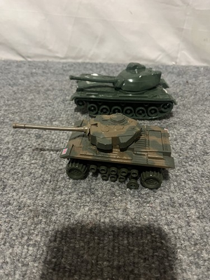 #ad #ad Two Vintage WW2 Plastic Tanks Blue Bank $17.00