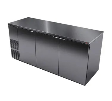 Fagor Refrigeration 80'' Stainless Steel Flat Top Bottle Back Bar Cooler