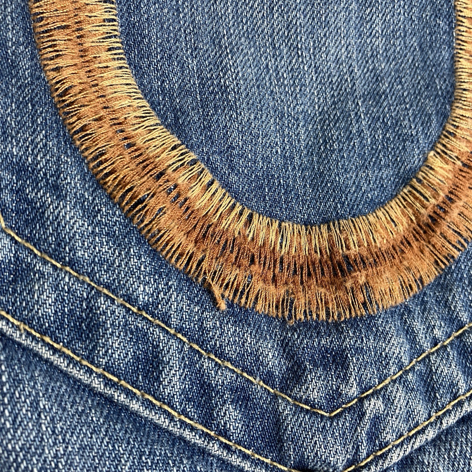 Vintage Y2K True Religion Jeans Mens 38x33 Straight Leg World Tour Made In USA thumbnail 8