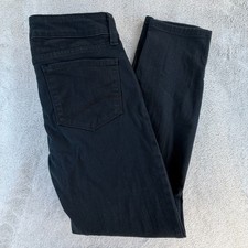 NYDJ Clarissa Ankle Jeans Women Size 4 Black Lift Tuck Technology