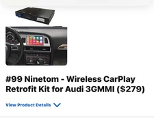 Ninetom-Wireless Car Play Retro Fit Kit For Audi 3GMMI