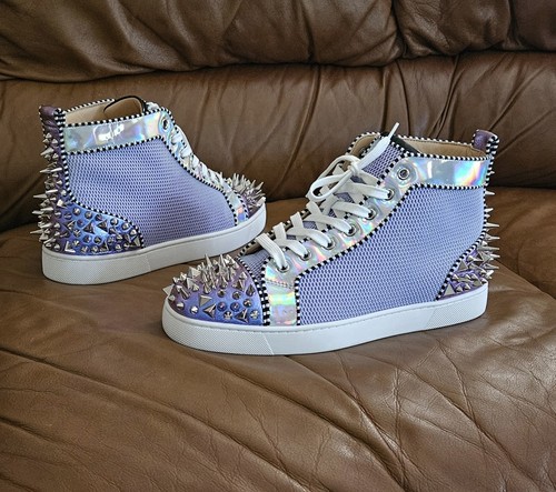 New Men's Christian Louboutin Louis Orlato Pik Mesh Spikes Size 8.5 US - Picture 2 of 17