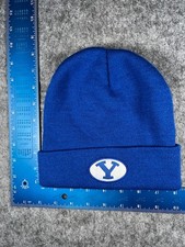 BYU Cougars Beanie Toque Adult One Size Blue Knit 100 Acrylic Mountain America