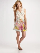 Zimmermann cotton & Silk dress, broderie anglais, size AU 8 (US 4) summer