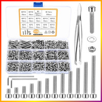 M3 Schrauben Und Muttern Set 1110 Teile Edelstahl Sechskant Schrauben Sortiment
