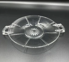 Vintage Heisey Two-Handled Cheese Plate