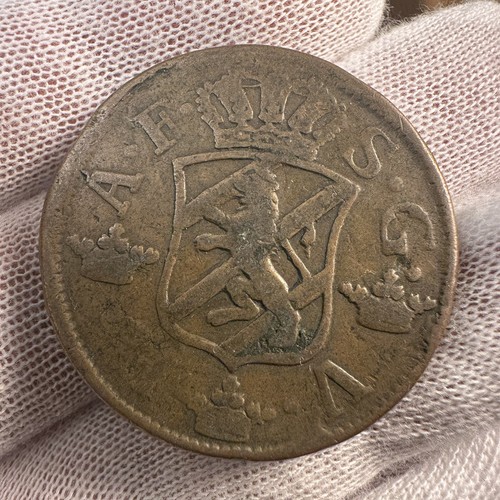 1750 SWEDEN - 2 ORE SILVERMYNT - COPPER - Fredrik I - Picture 3 of 3
