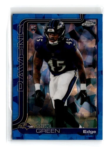 Mike Green 2025 Topps Chrome Sapphire Edition #376 RC Baltimore Ravens