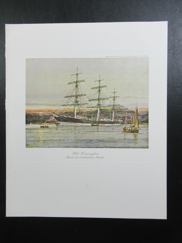 Jack Spurling Old Kensington Australian Trader Ship Vintage Nautical Art Print - Picture 2 of 6