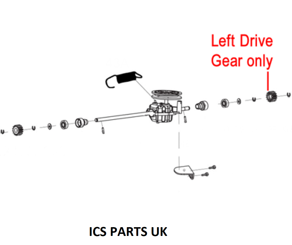 Genuine Cobra Lawn Mower Left Side Output Drive Gear M40spc/m46spc 