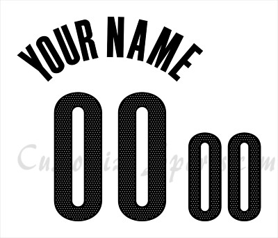 Brooklyn Nets Customized Number Kit For 2022-Present Association Edition Uniform