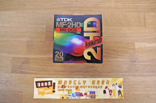 TDK MF-2HD 1,44 MB 3.5" Floppy Disks - DOS formatted - 20 Pack - NOS | SEALED