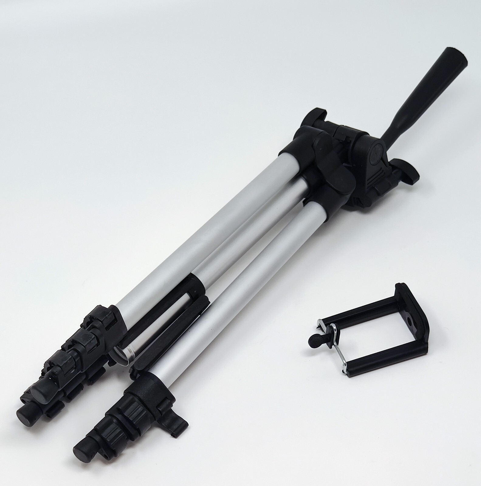 Cavalletto Treppiede Universale 102cm - Per Videocamere E Fotocamere, Lega Alluminio - Foto 6