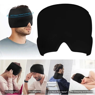 Kopfschmerzen Migräne Mütze Kältetherapie Migräne Schlafmaske für Damen & Herren