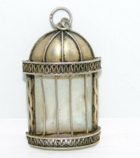 judaica jewish palestine israel 925 sterling silver mother of pearl pendant