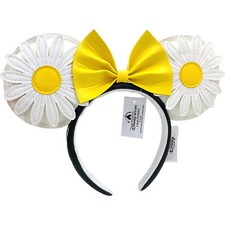 Loungefly Disney Parks Yellow Daisy White Chrysanthemum Mickey Ears Headband