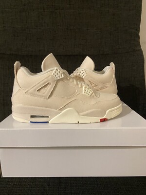Nike Air Jordan 4 Retro Blank Canvas   DQ4909-100   US 11 EUR43  Sail   Neu