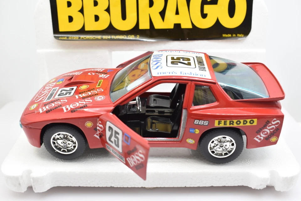 Modellino auto rally scala 1:24 Porsche 924 Turbo GR2 Burago racing modellismo - Immagine 3 di 4