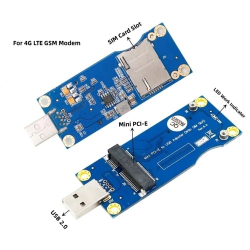 PCIE PCI Card to USB 2.0 Adapter Card With Card - Picture 3 of 6